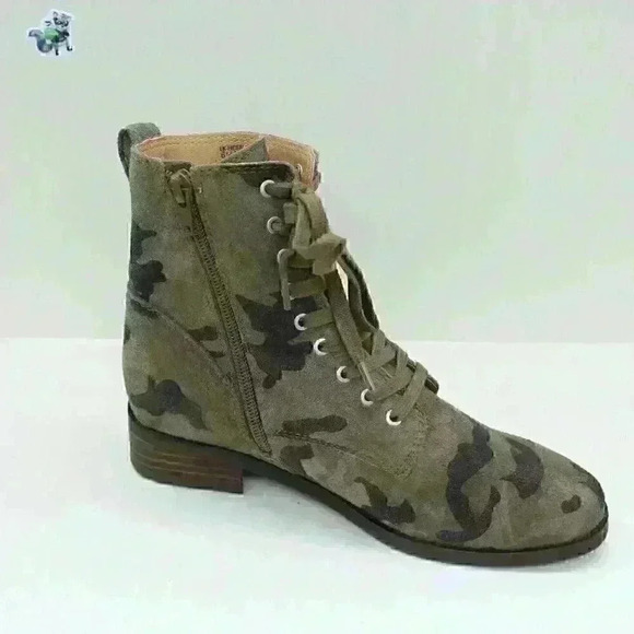 Lucky Brand Women's LK-Hestawn Camo Print Combat Boots Size US 6.5 M - Picture 3 of 11